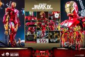 Iron Man 2 figurine 1/4 Iron Man Mark IV with Suit-Up Gantry 49 cm | Hot Toys