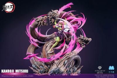 Kanroji Mitsuri 1/6 Statue LED 55cm Kimetsu no Yaiba Demon Slayer Pilier de l'Amour Résine Licence Officielle Zodiakos Studio