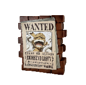 One Piece Affiche Wanted Luffy 16cm | Plastoy