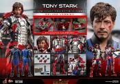 Iron Man 2 figurine Movie Masterpiece 1/6 Tony Stark (Mark V Suit Up Version) Deluxe 31 cm | HOT TOYS