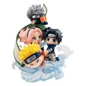 Naruto Shippuden statuette PVC FigUnity Gather here, Team 7 13 cm (with gift) | MEGAHOUSE