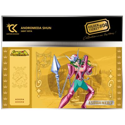 Shun Andromeda Golden Ticket Saint Seiya | Cartoon Kingdom