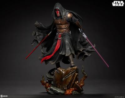 Star Wars Darth Revan 1/5 Statue 48cm Sith Lord KOTOR Sideshow Sabres Laser Rouge Violet Mandalorian Cruiser Legends
