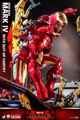 Iron Man 2 figurine 1/4 Iron Man Mark IV with Suit-Up Gantry 49 cm | Hot Toys