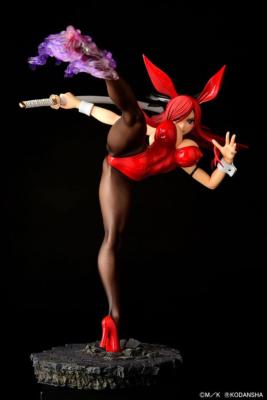 Fairy Tail statuette 1/6 Erza Scarlet High Kick Crimson Bunny Ver. 37 cm - ORCA TOYS 