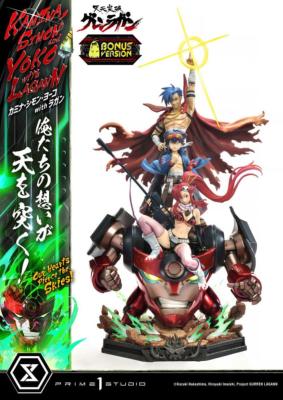 Gurren Lagann statuette Ultimate Premium Masterline Series 1/4 Kamina, Simon & Yoko with Lagann Deluxe Bonus Version 97 cm | PRIME 1 STUDIO