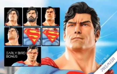 Superman 1/3 LIGHT BLUE SUIT (PREMIER) PRESTIGE SERIES | Legendary Beast Studio