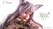 Silver Moon 1/4 Wlop artist statue | Light Year Studio