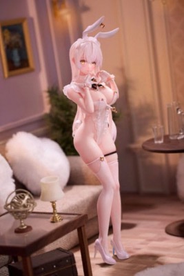 Original Character by Kedama Tamano statuette PVC White Bunny Lucille DX Ver. 27 cm