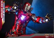 Iron Man 3 figurine Movie Masterpiece 1/6 Silver Centurion (Armor Suit Up Version) | Hot Toys