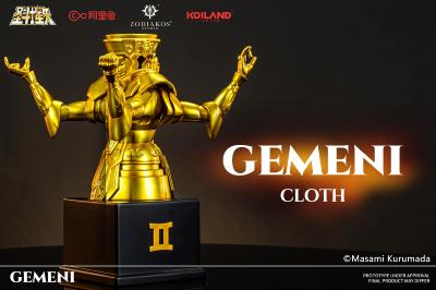 Gemini Cloth Saga Gold Saint Statue Totem Saint Seiya | Zodiakos Studio