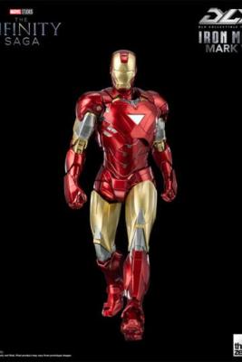 Infinity Saga figurine 1/12 DLX Iron Man Mark 6 17 cm - THREEZERO