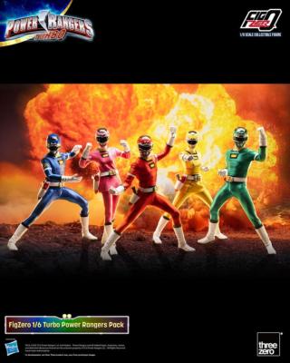 Power Rangers Turbo pack 5 figurines FigZero 1/6 Turbo Power Rangers 30 cm | THREEZERO