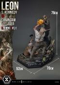 Resident Evil 4 statuette Ultimate Premium Masterline Series 1/4 Leon S. Kennedy vs. Chainsaw Villager 76 cm | PRIME 1 STUDIO