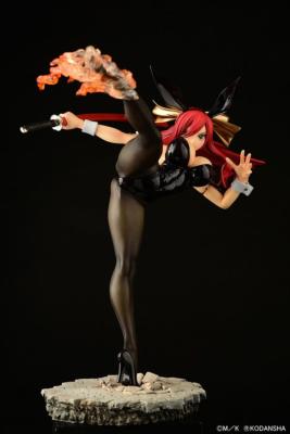 Fairy Tail statuette 1/6 Erza Scarlet High Kick Black Bunny Ver. 37 cm | ORCA TOYS