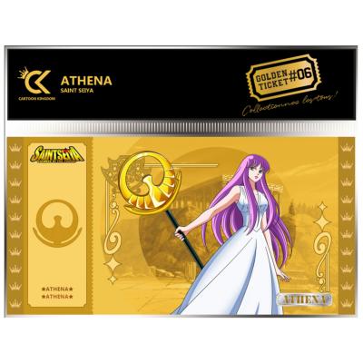 Athéna Golden Ticket Saint Seiya | Cartoon Kingdom