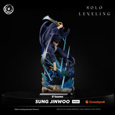 Tsume Art Sung Jinwoo Ikigai 1/6 Statue 44cm Solo Leveling Monarque des Ombres Chasseur Dagues Polyresine