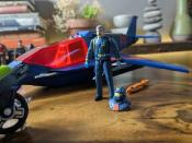 M.A.S.K. Switchblade & Figurine Miles Mayhem véhicule High Tech Helicopter (HTH) 12 cm | The Loyal subjects