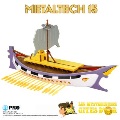 Les Mystérieuses Cités d'Or réplique die-cast Metaltech 15 Solaris Boîte FR HL Pro 21 cm